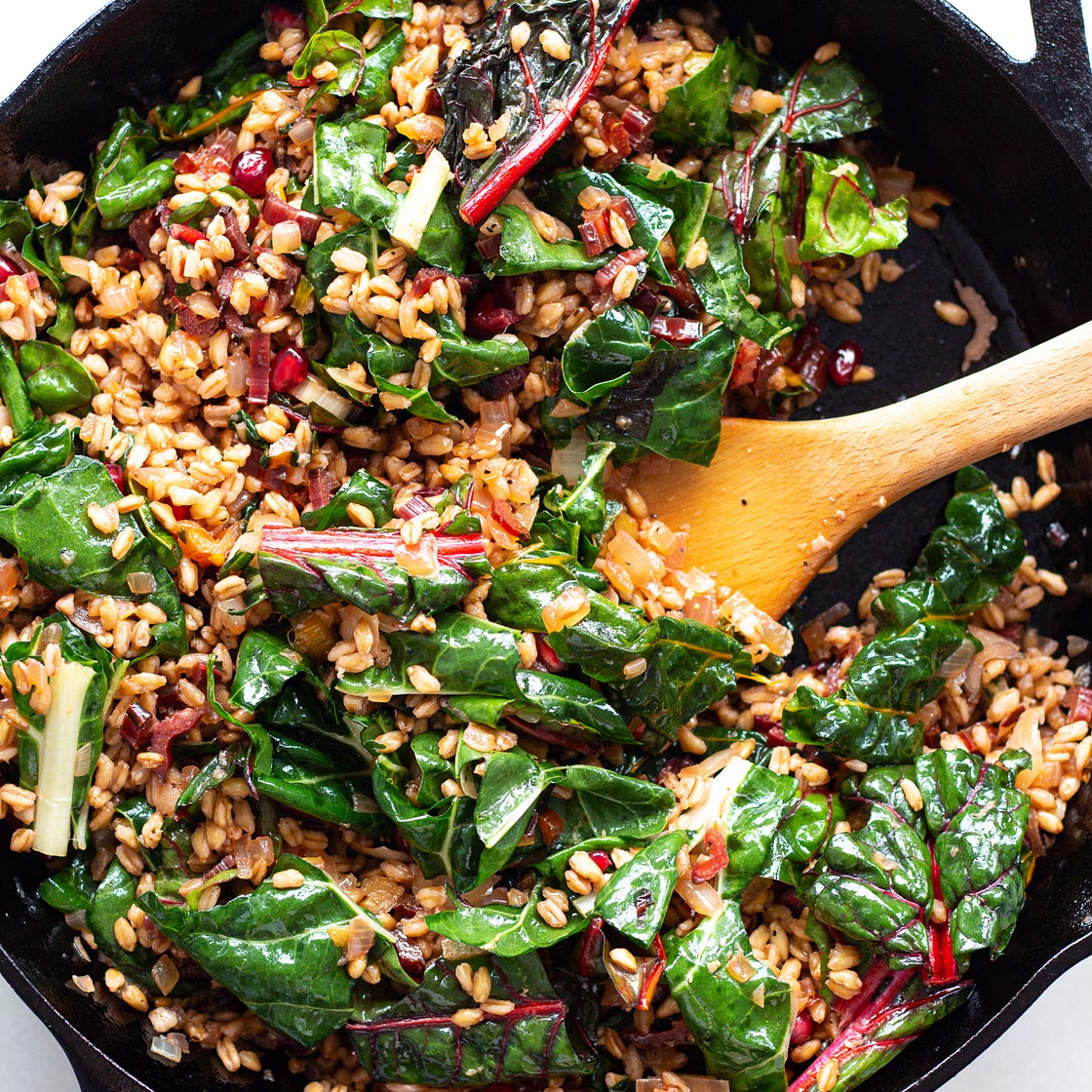Toasted Farro & Swiss Chard