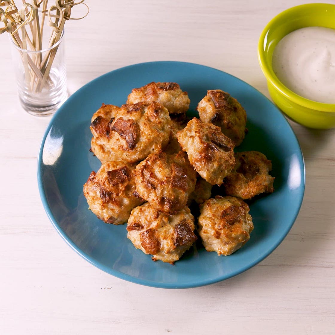 Chicken Bacon Ranch Poppers