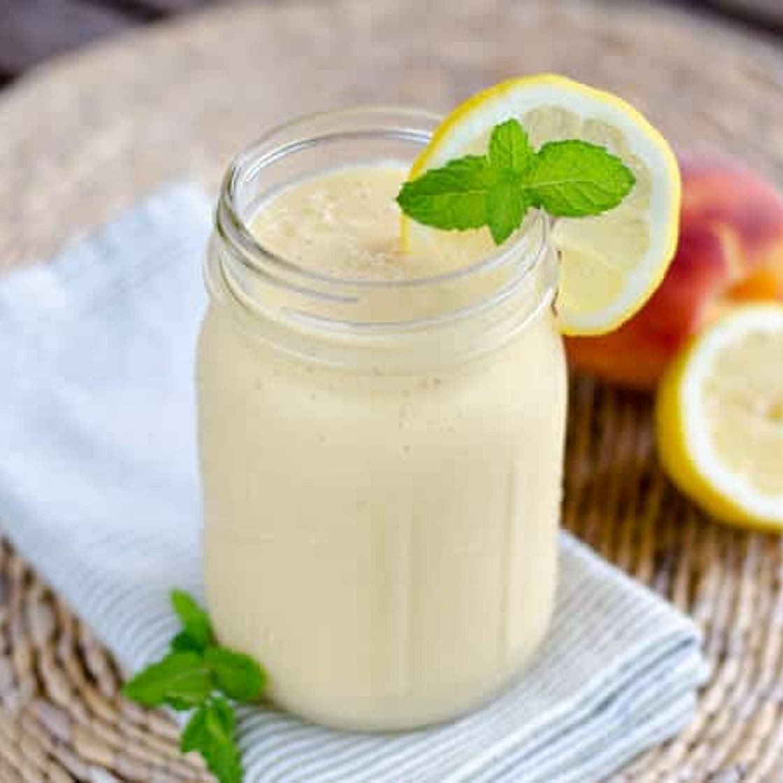 Peach Coconut Milk Smoothie