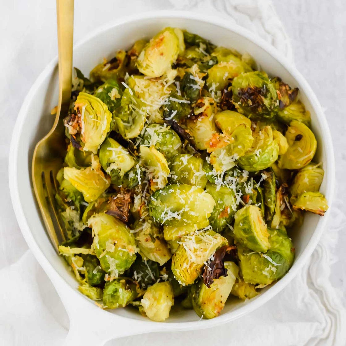 Parmesan Crusted Brussel Sprouts