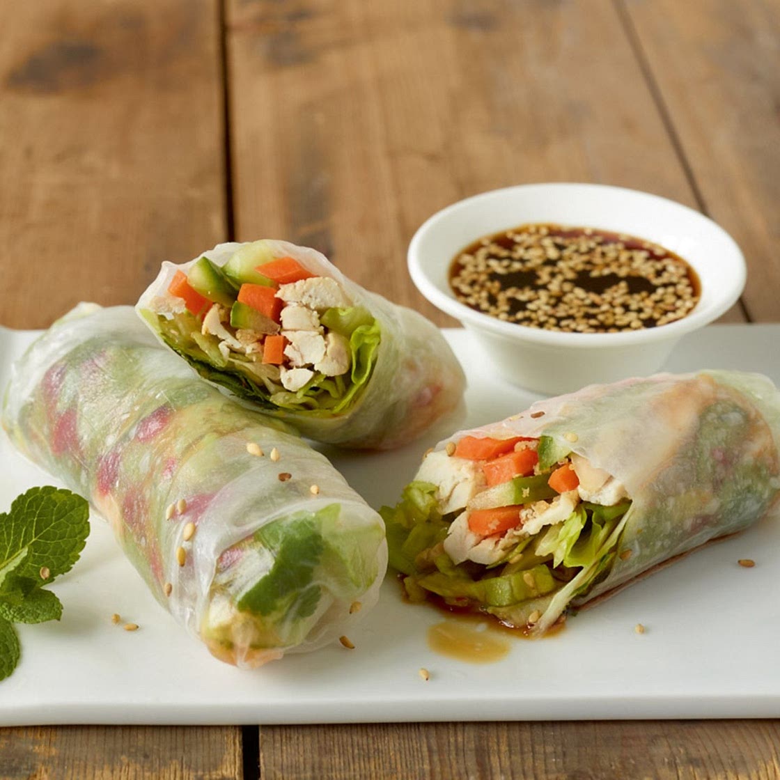 Reispapier-Sommerrollen: einfach selber machen