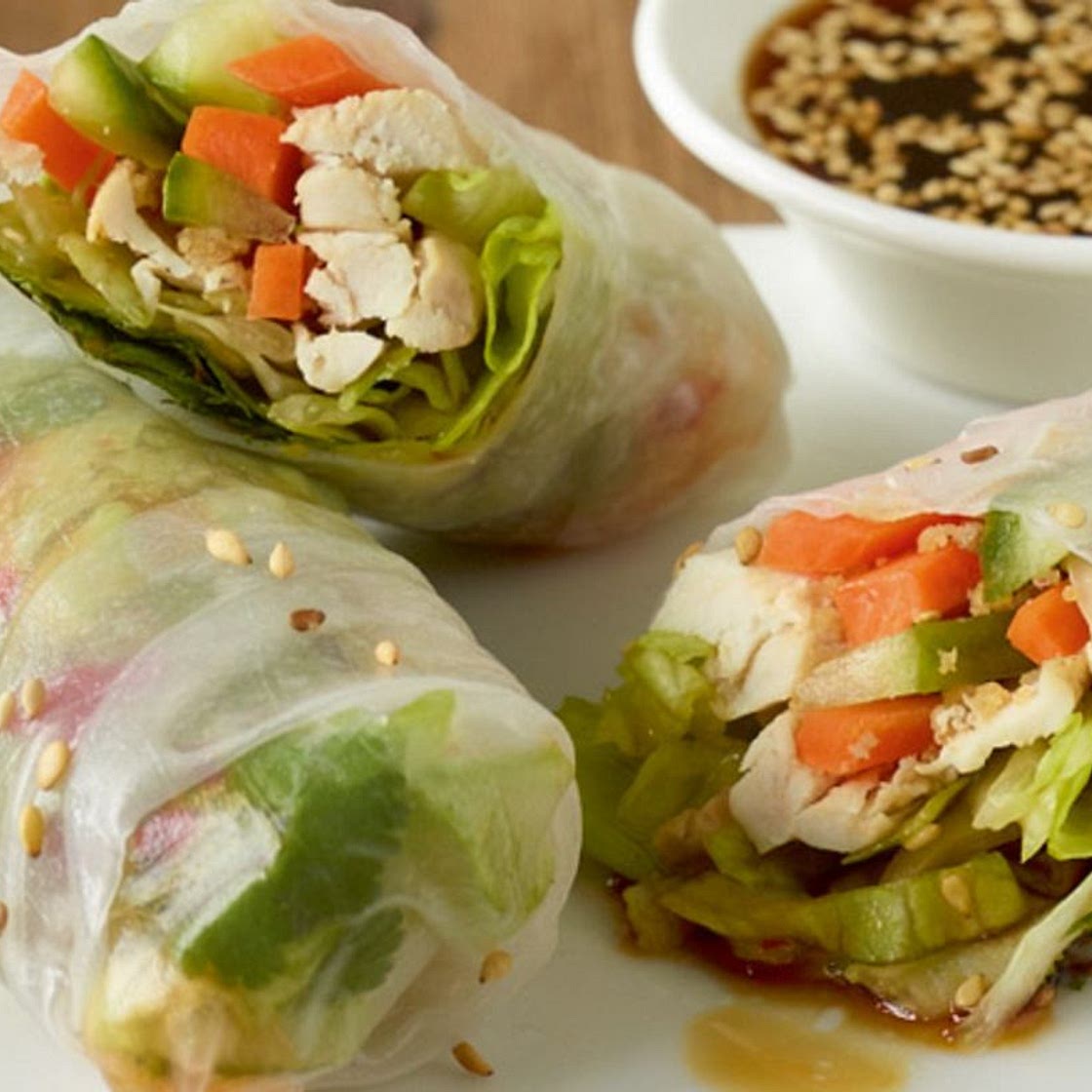 Reispapier-Sommerrollen: einfach selber machen