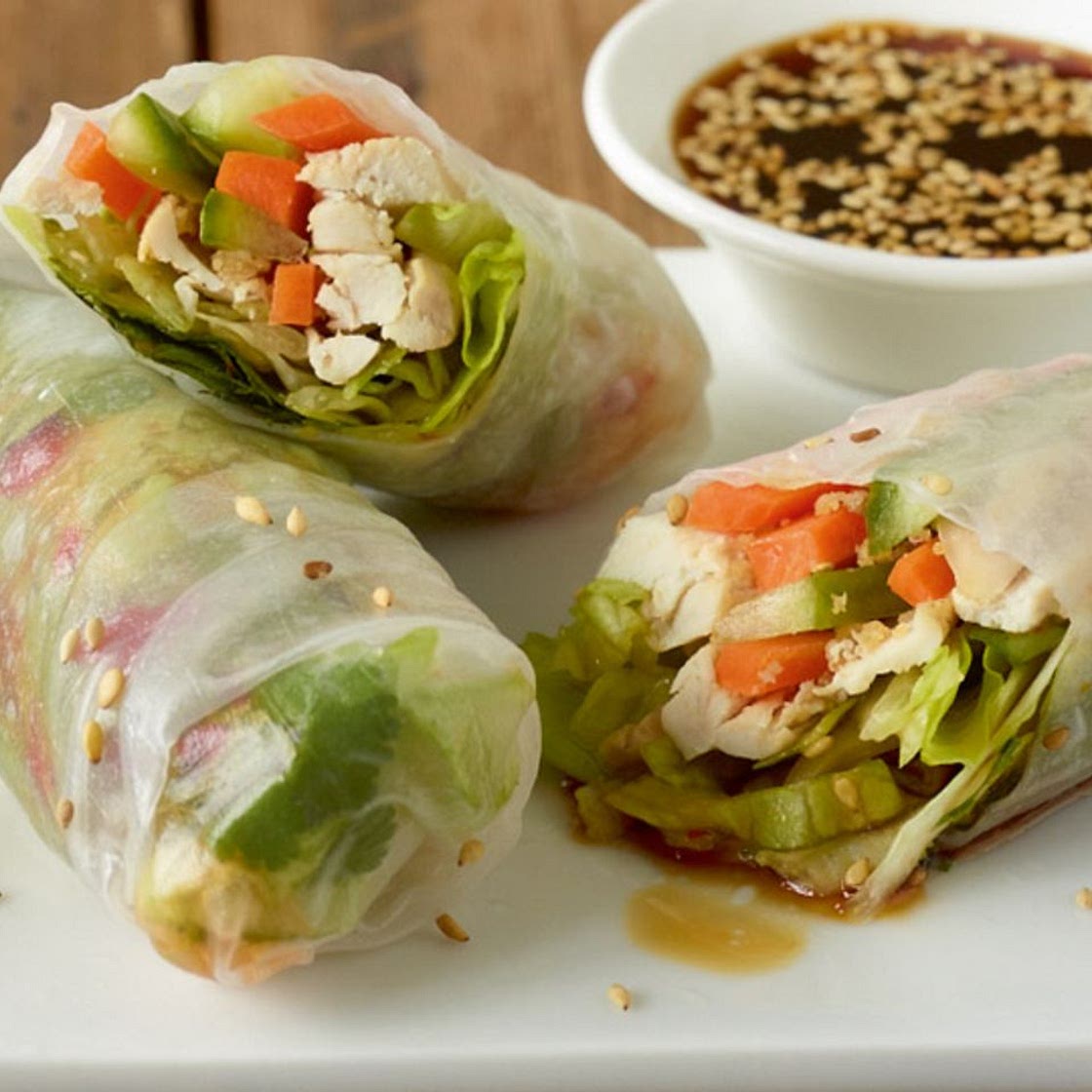 Reispapier-Sommerrollen: einfach selber machen