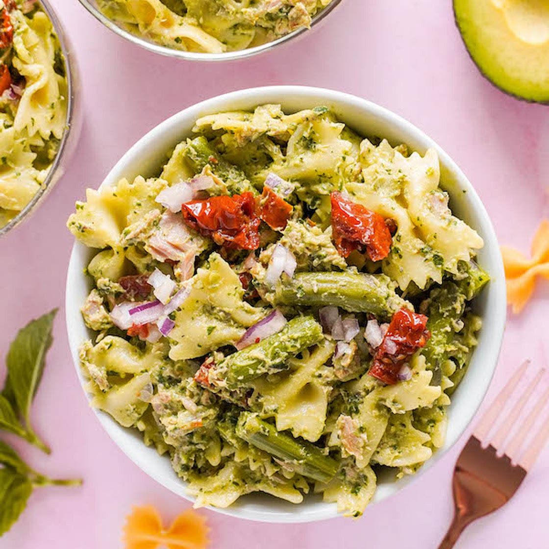 Green Tuna Pasta Salad