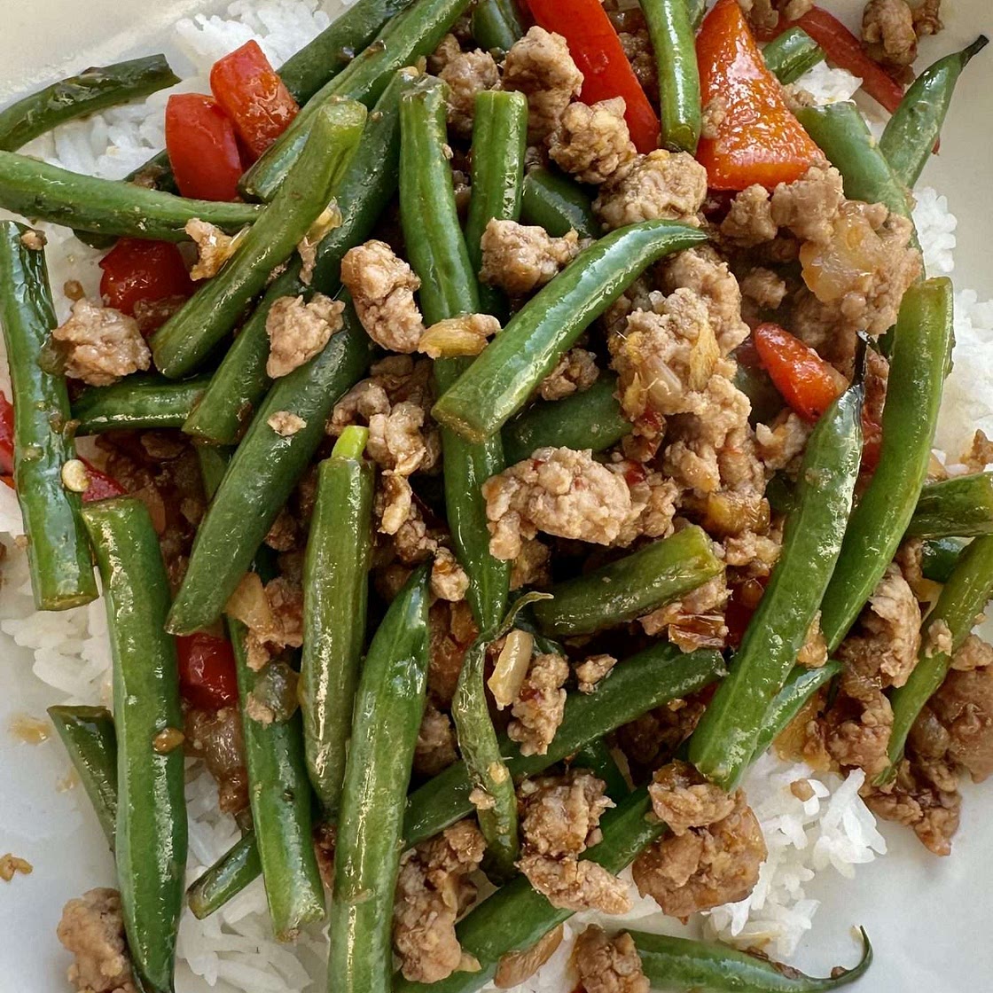 Thai-Inspired Pork Mince Stir Fry