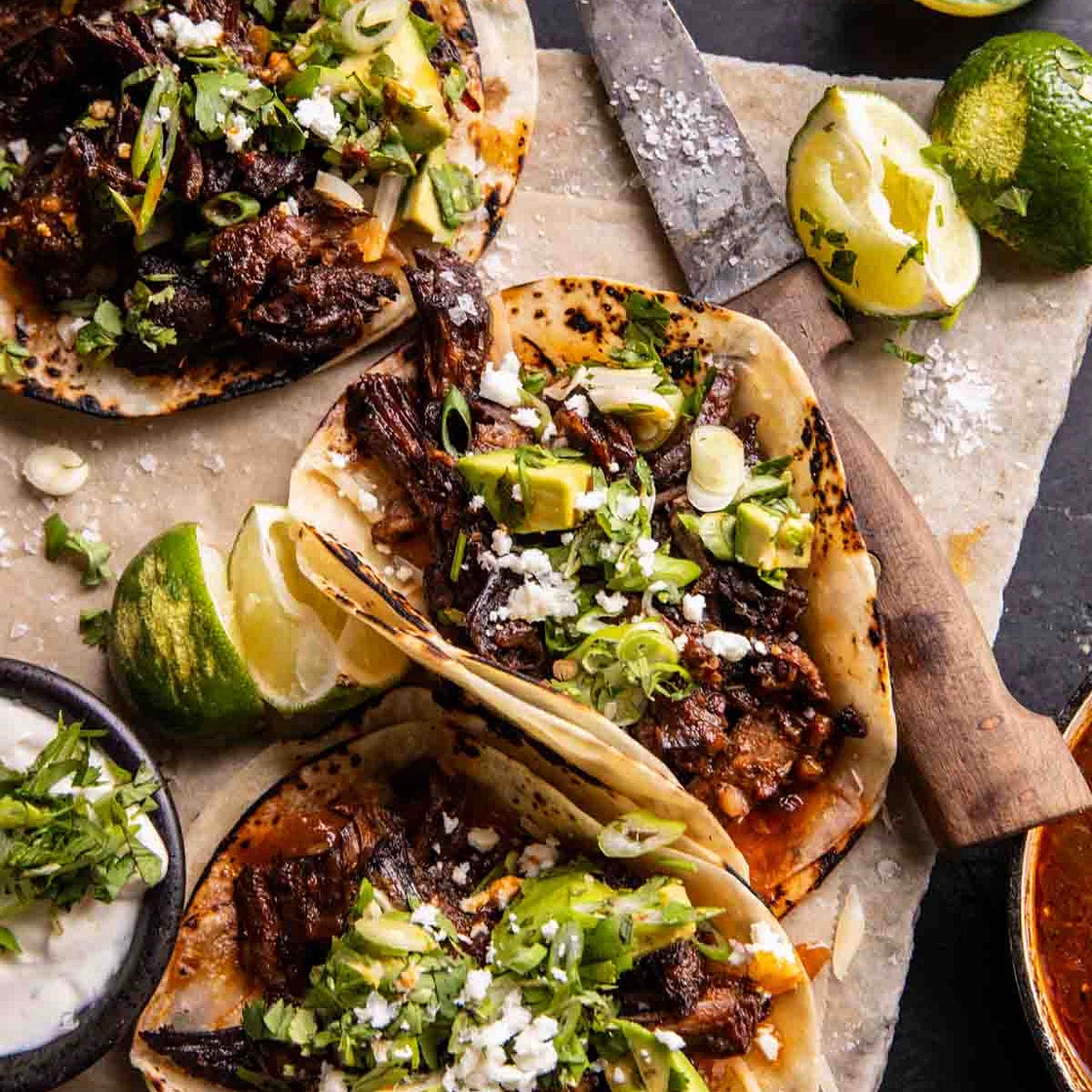 Crockpot Chipotle Honey Pot Roast Tacos