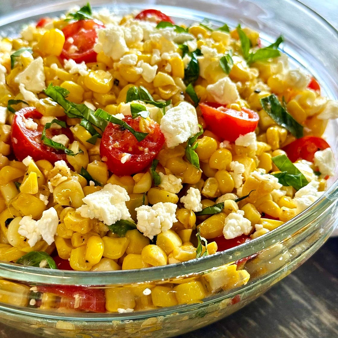 Feta Corn and Tomato Salad