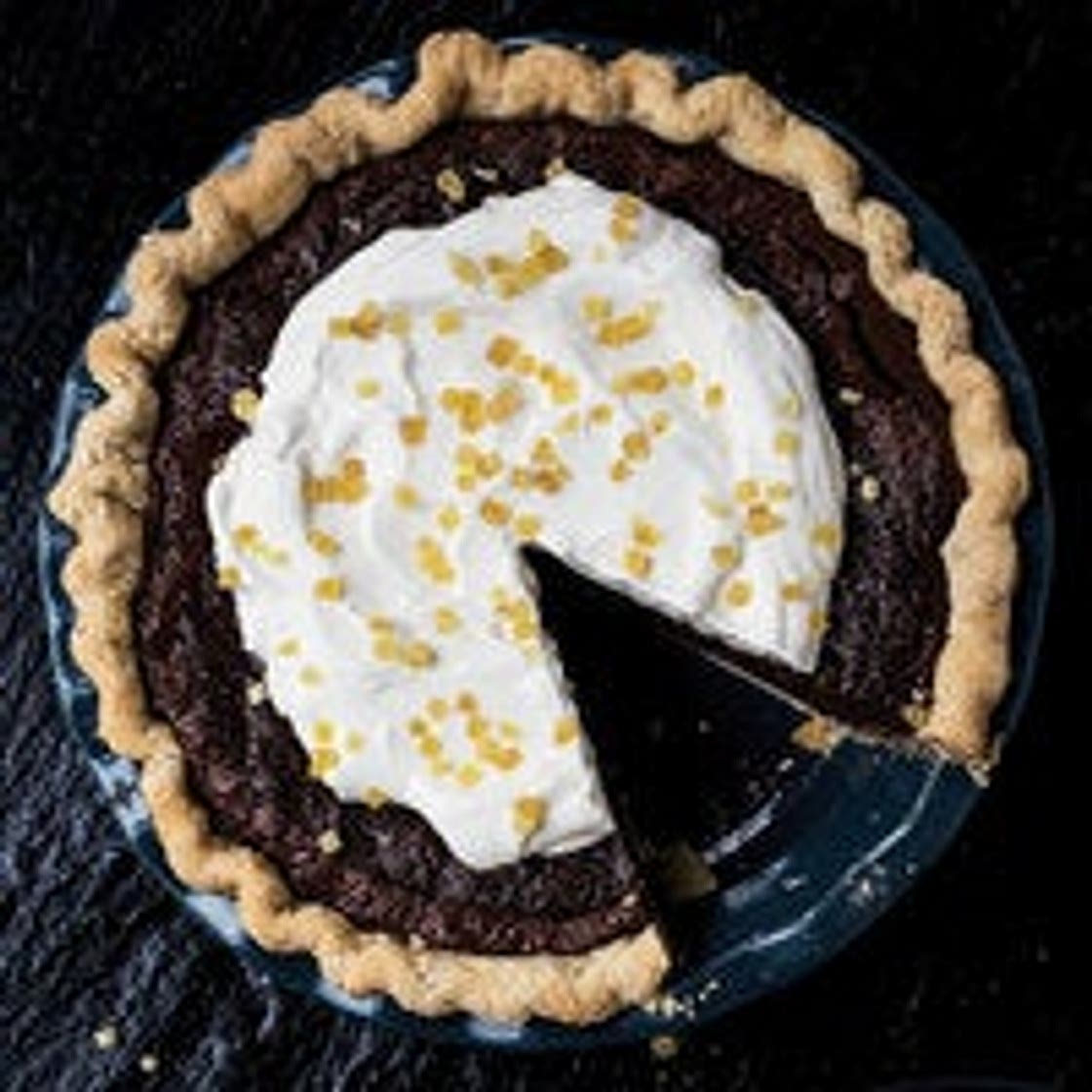 Chocolate Ginger Chess Pie
