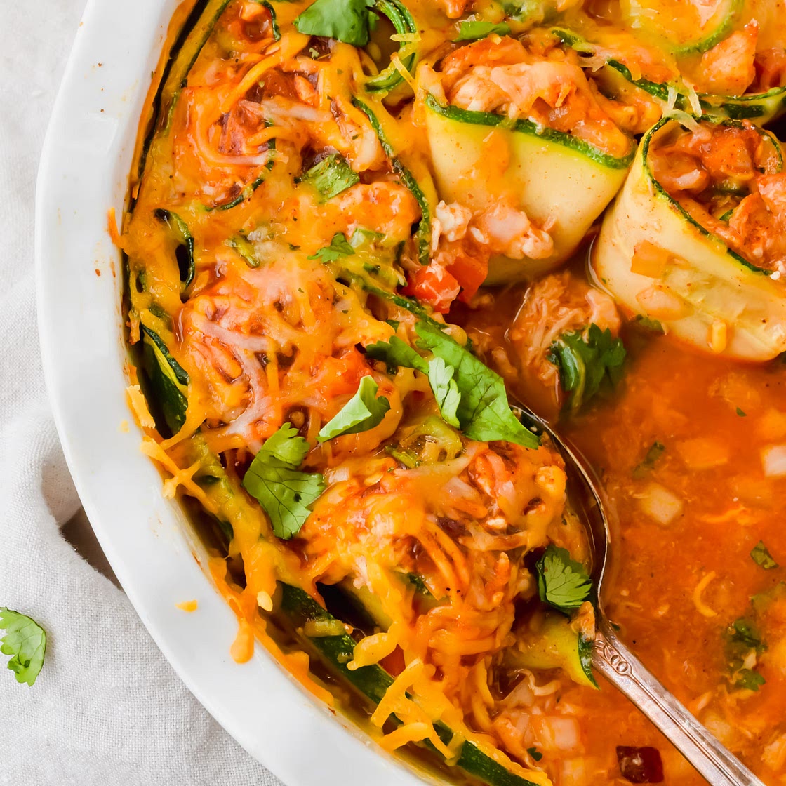 Zucchini Enchilada Rollups