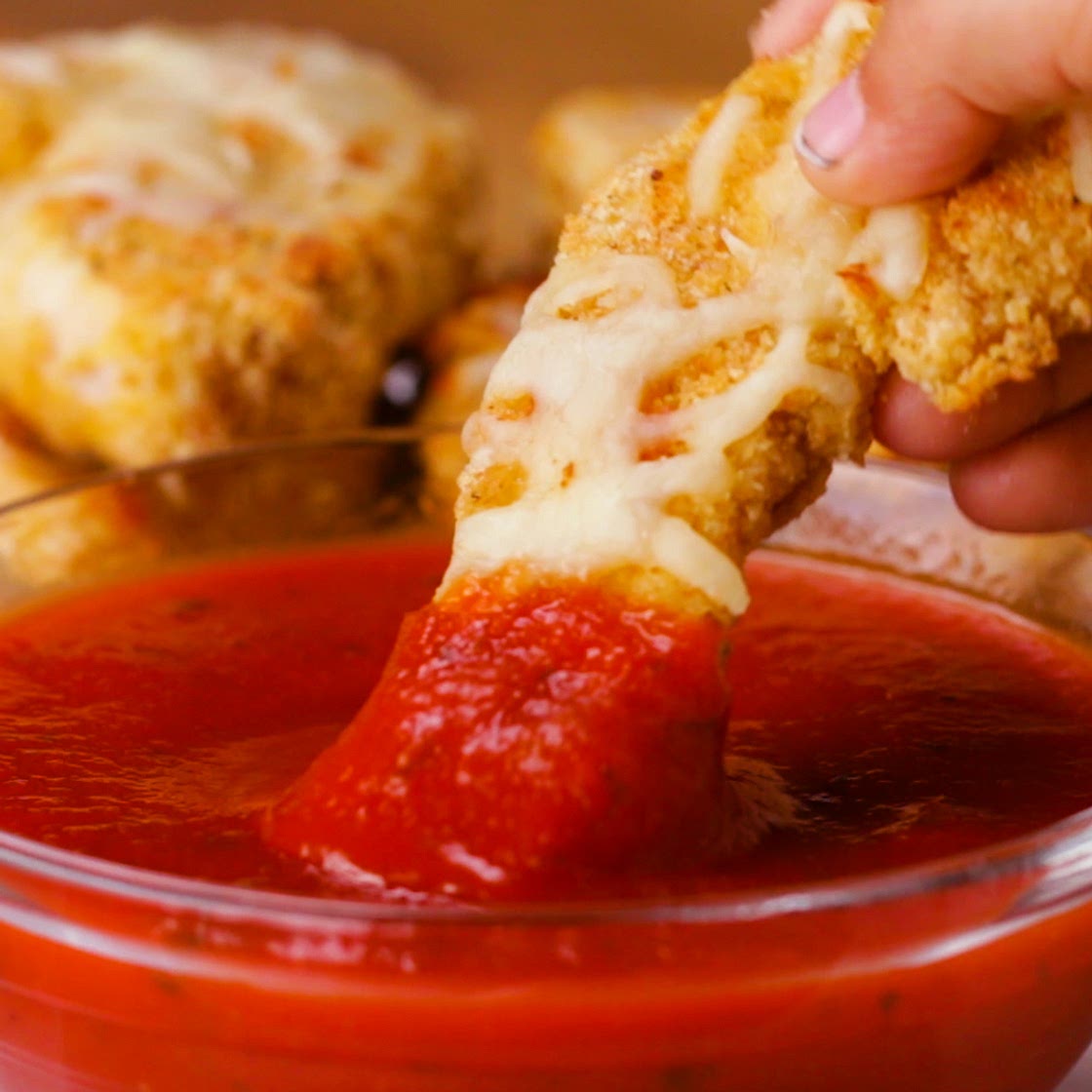 Chicken Parm Strips Recipe by Tasty