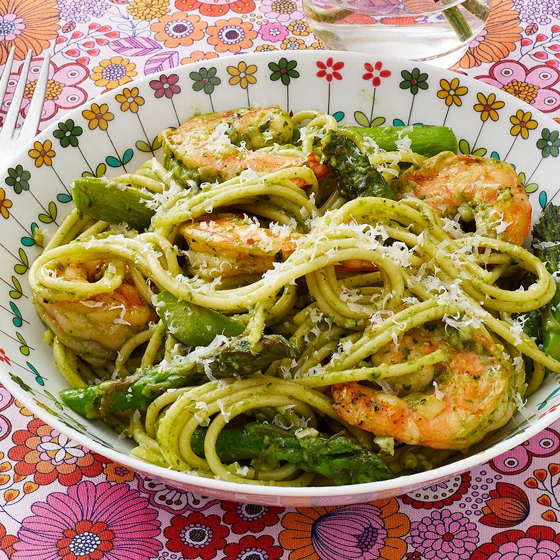 Shrimp Pesto Pasta