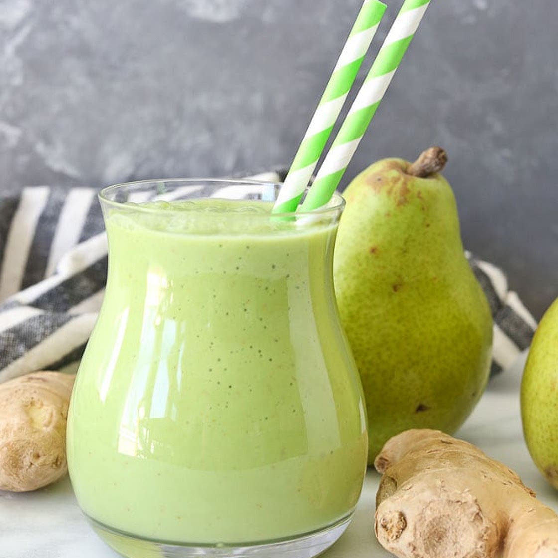 Pear Ginger Smoothie Recipe (from Anti-Inflammatory Drinks for Health)