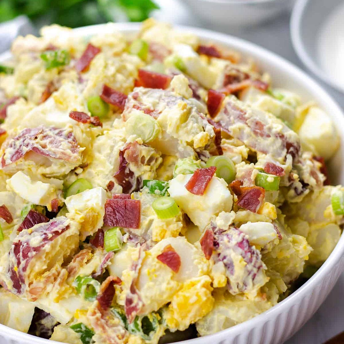 Potato Salad with Bacon and Egg
