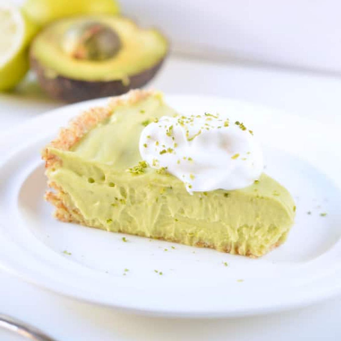Keto Vegan Avocado Key Lime Pie