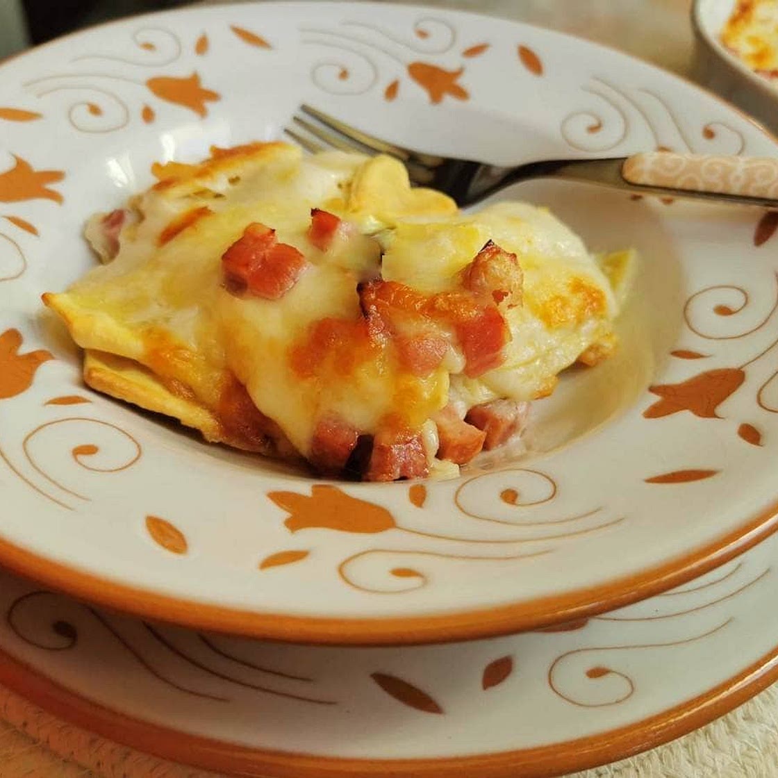 Ham and Cheese Pasta Bake from the South Tyrol