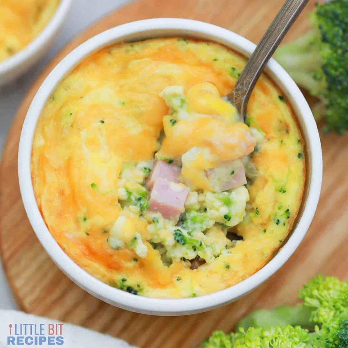 Mini Frittatas with Ham and Broccoli