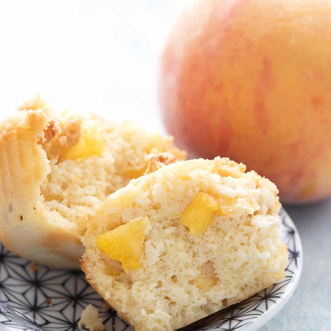 Keto Peach Muffins