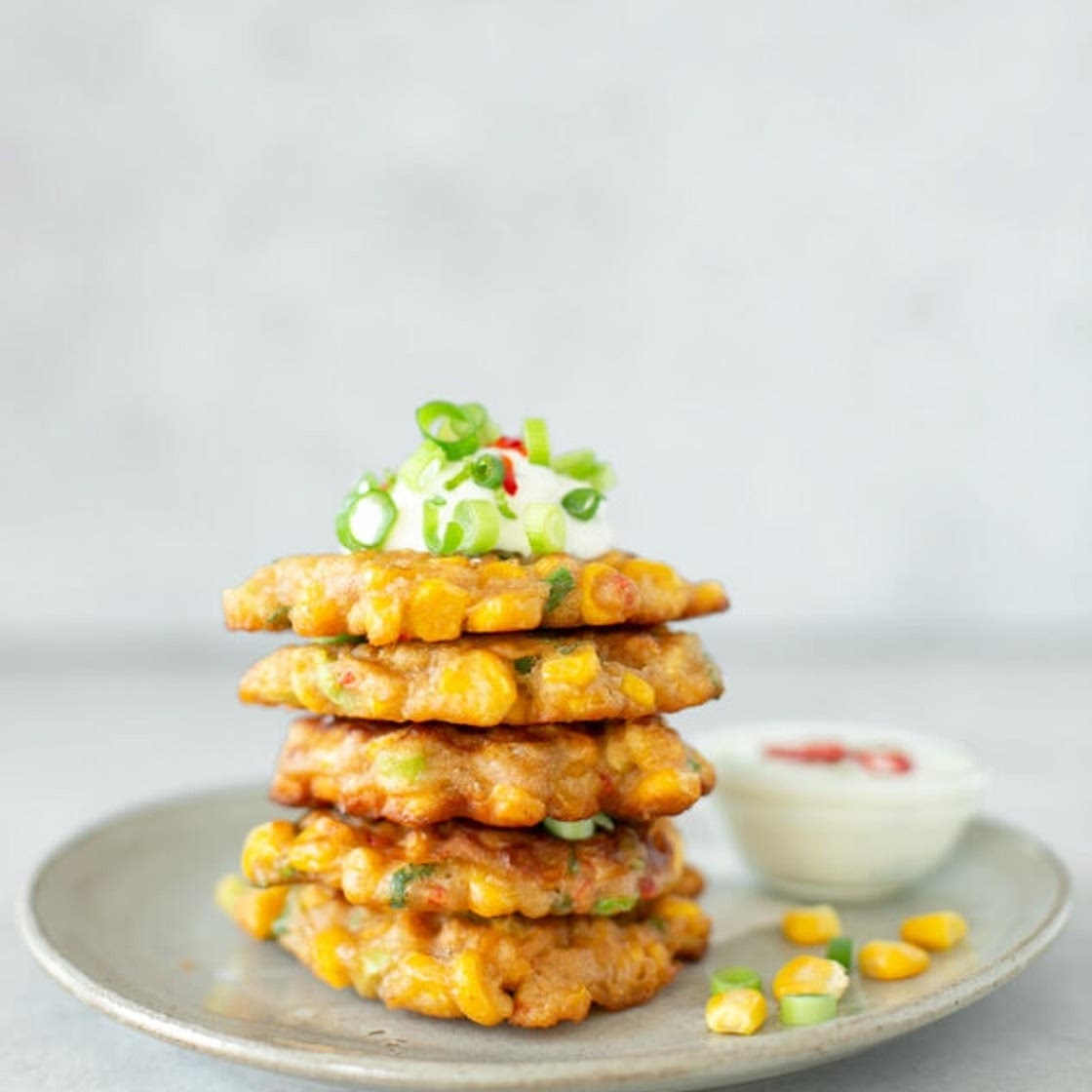 Gordon Ramsay's Sweet Corn Fritters with Chilies and Yogurt