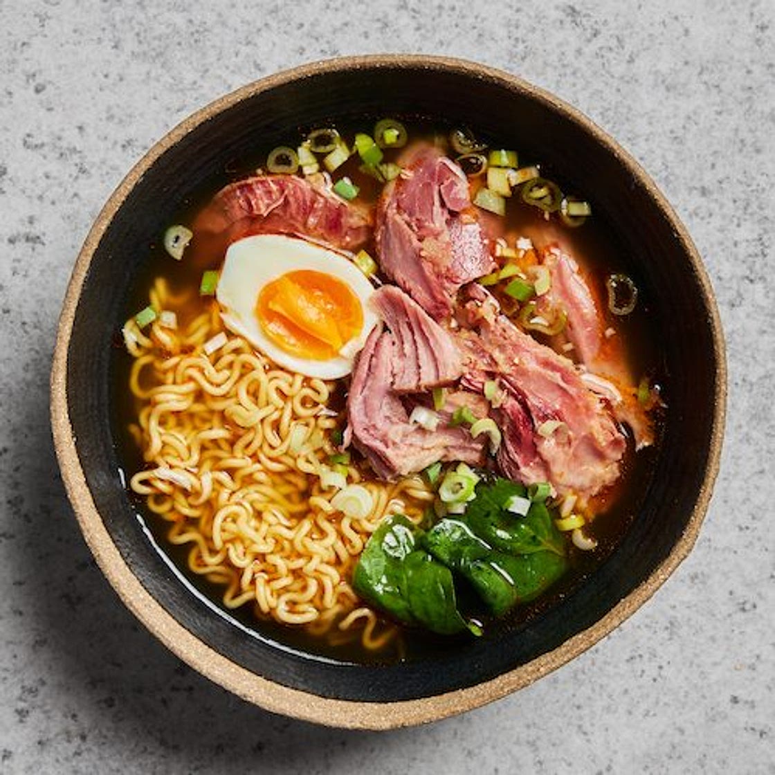 Ham-broth Ramen Noodle Soup