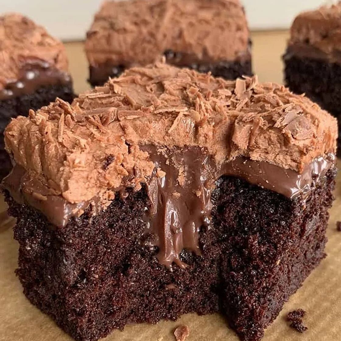 Ultimate Chocolate Fudge Poke Cake