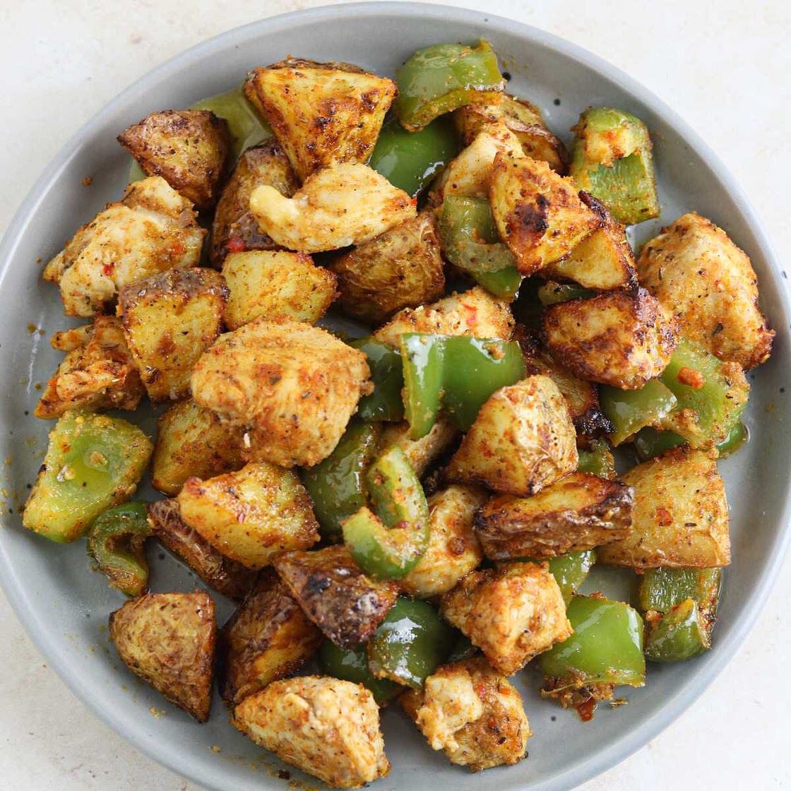 Air Fryer Chicken Breast and Potatoes (Easy Dinner)