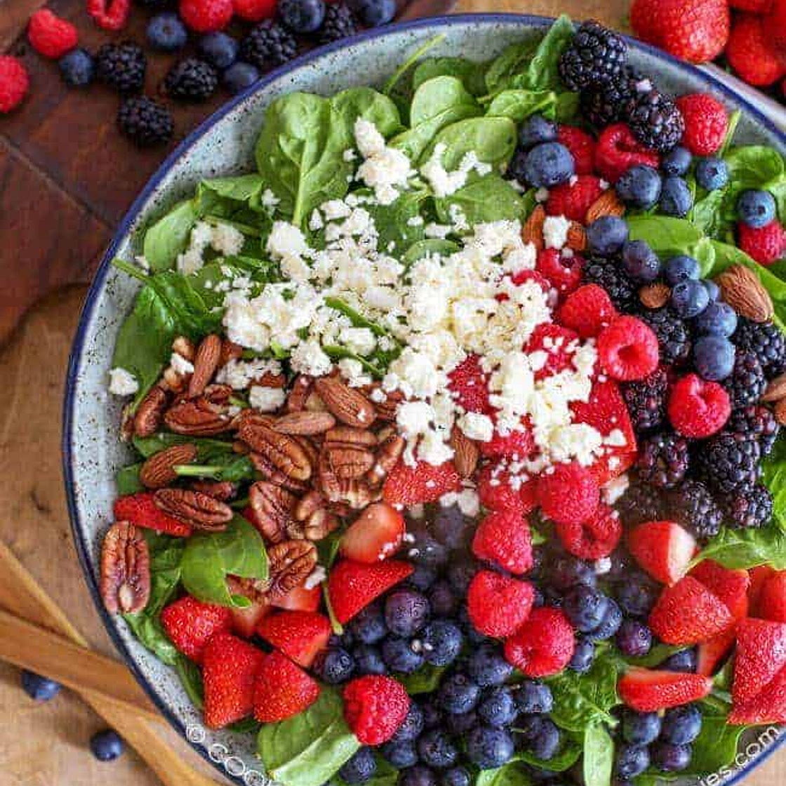 Fruit & Nut Spinach Salad Recipe