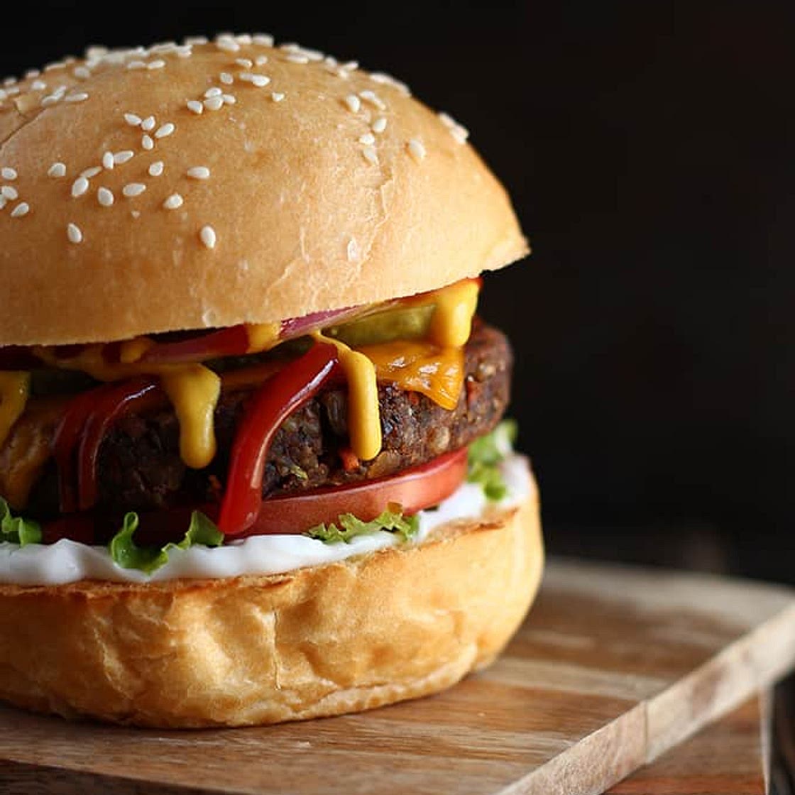 Vegan Mushroom & Black Bean Burgers