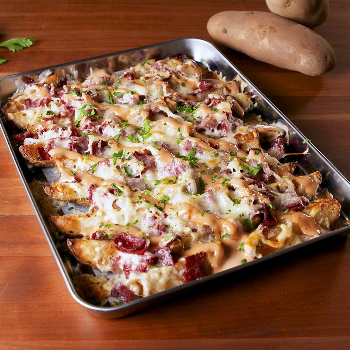 Reuben Loaded Potatoes