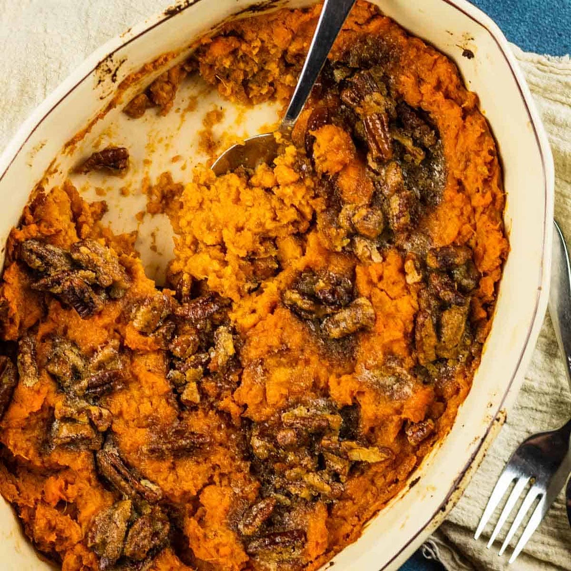 Sweet Potato Casserole with Pecans