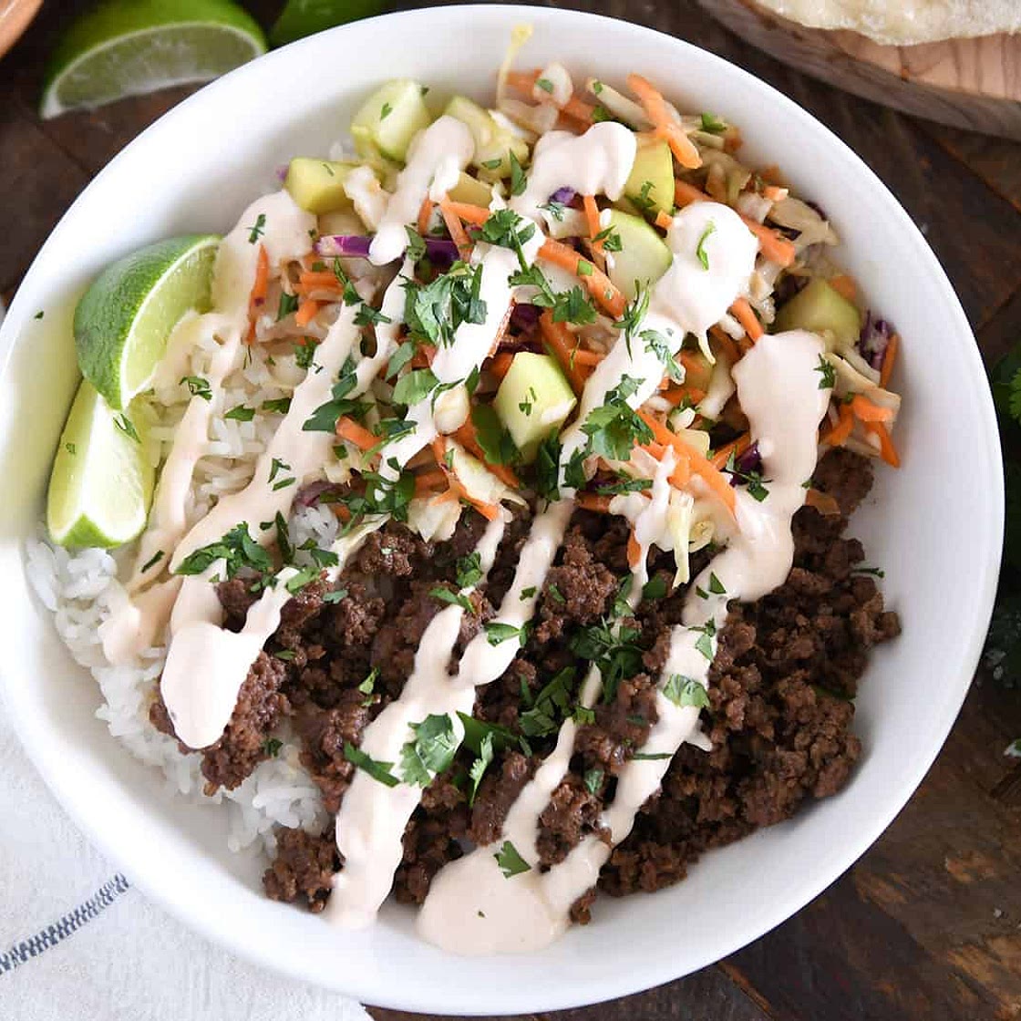 Easy Korean Beef Bowls