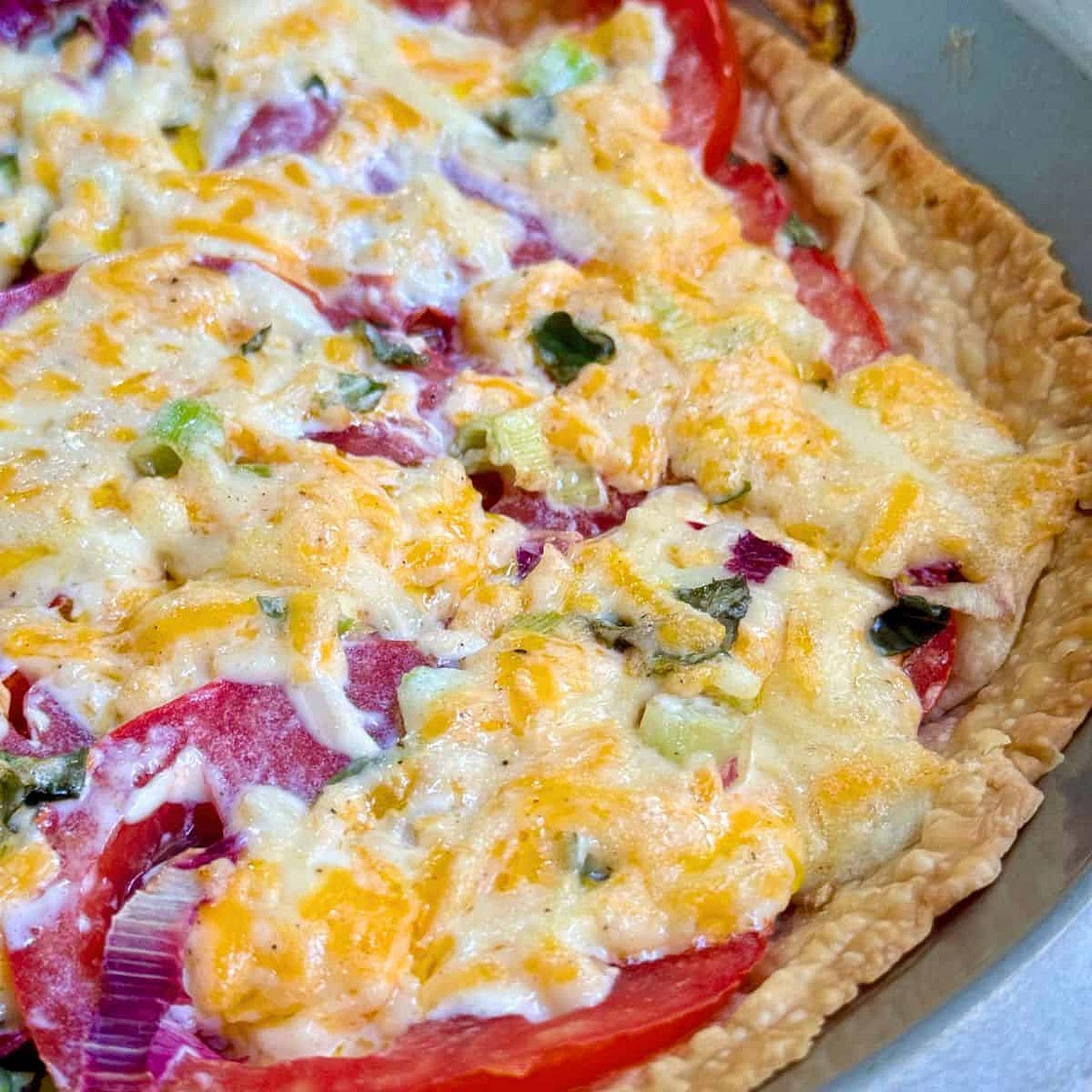 Tomato Pie made Diabetes Friendly