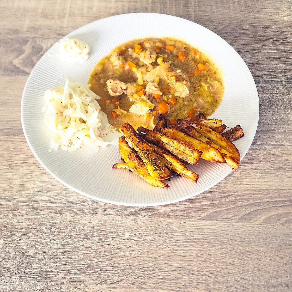 Mijoté à la saucisse de porc au cheddar