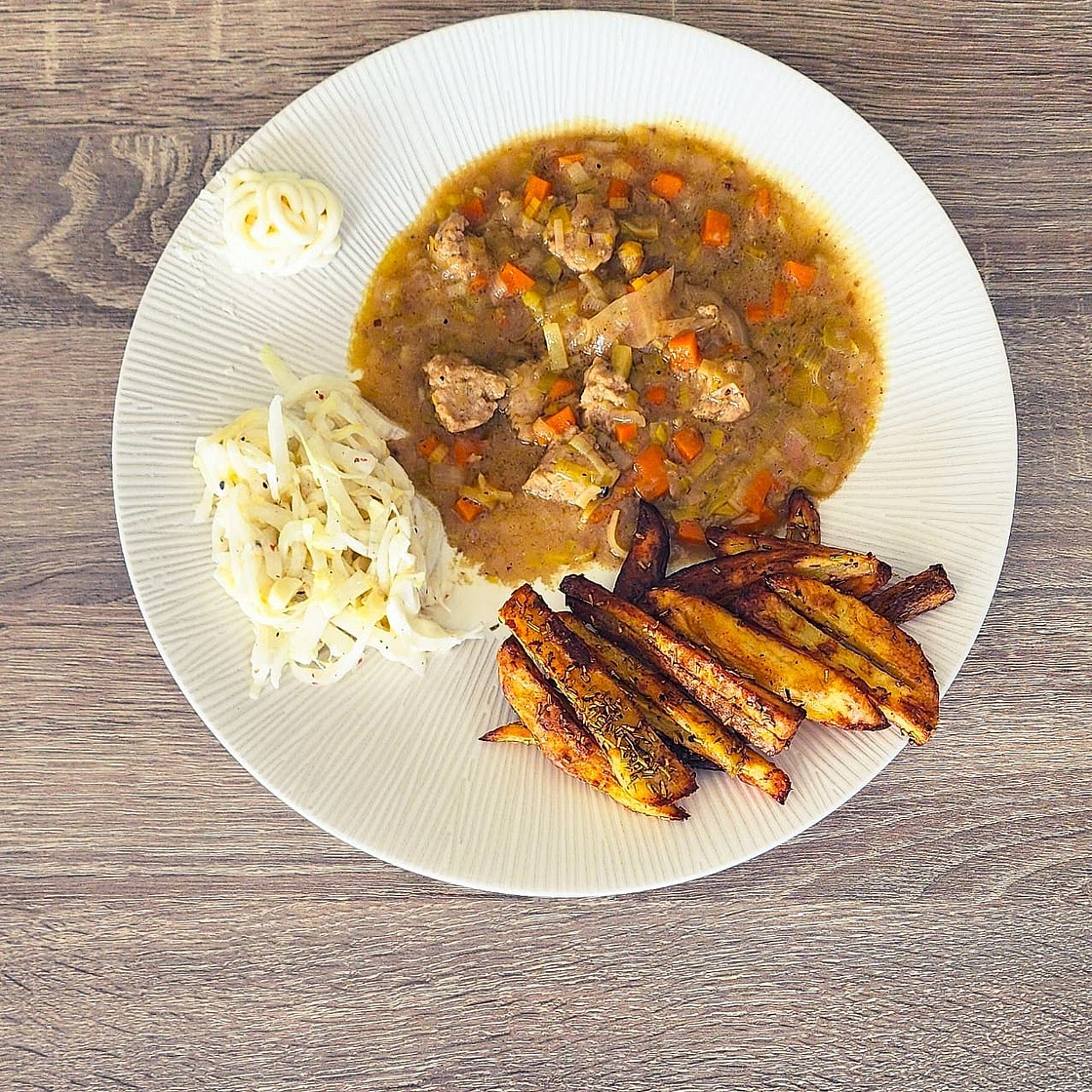 Mijoté à la saucisse de porc au cheddar