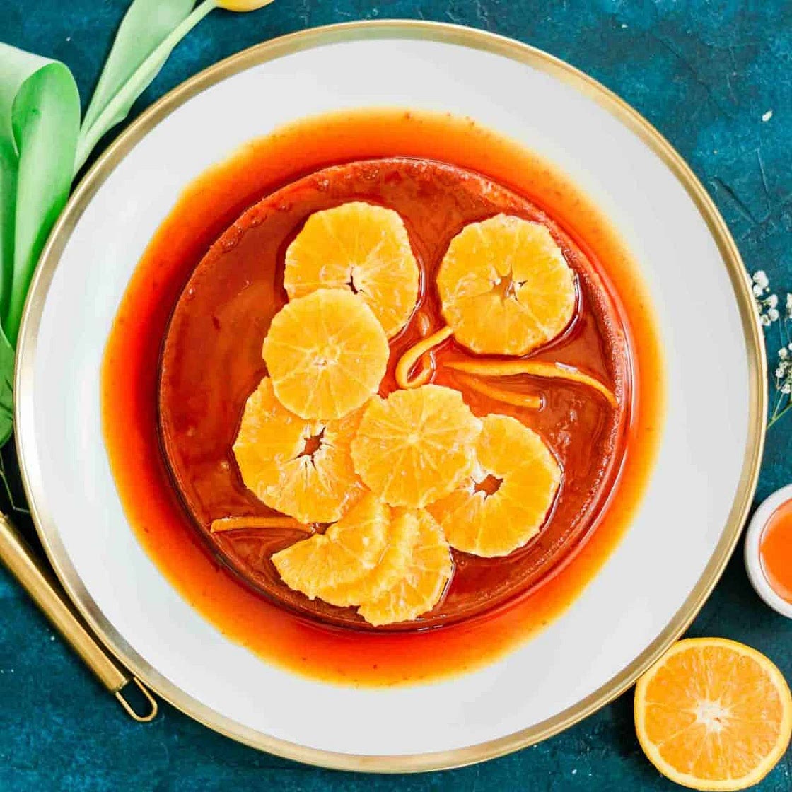 Delicious Orange Flan Recipe (Flan de Queso con Naranja)
