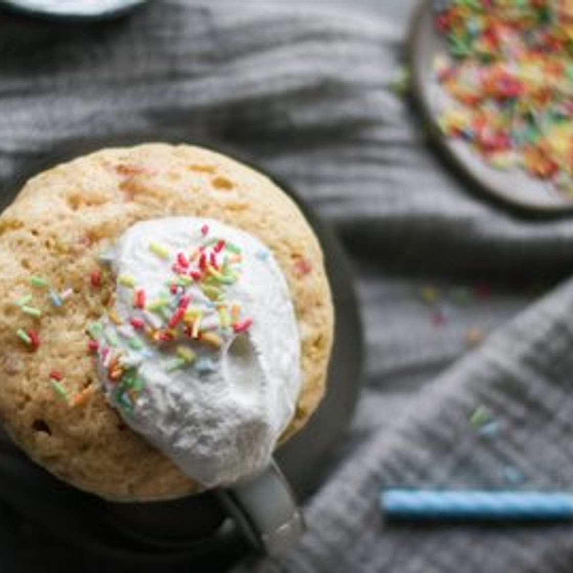 Vanilla Birthday Mug Cake