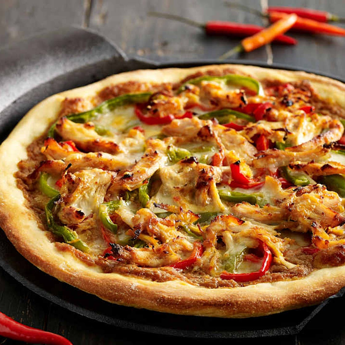 Chicken Satay Pizza