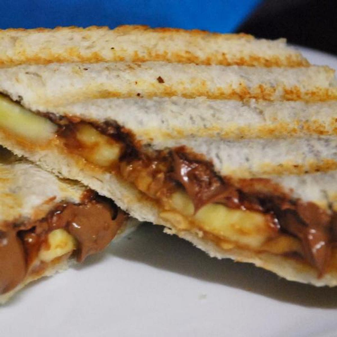 Receita de Sanduíche de chocolate e banana