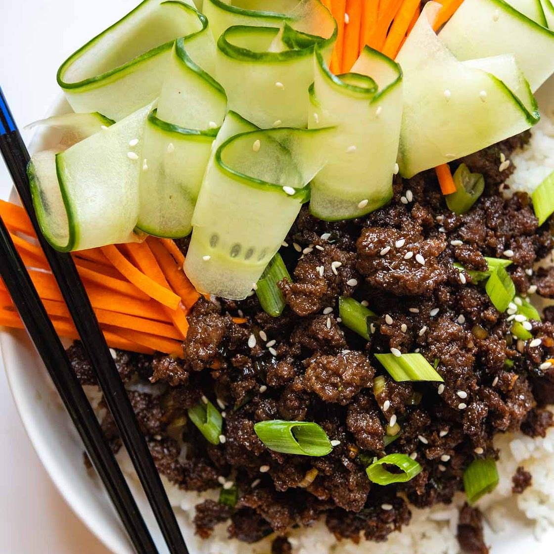 Korean Ground Beef Bulgogi (Gluten Free)