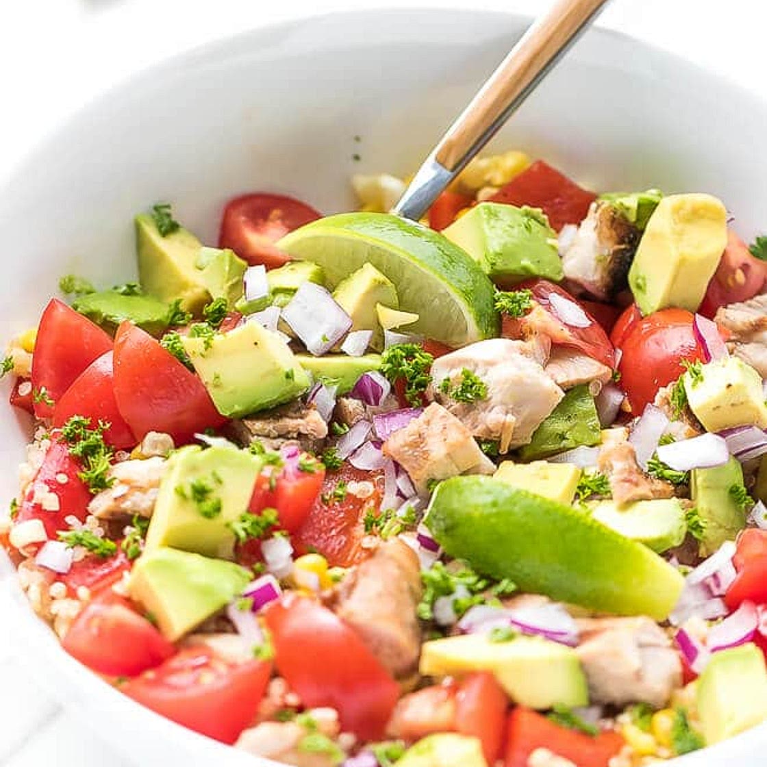 Chicken Quinoa Corn Salad Recipe