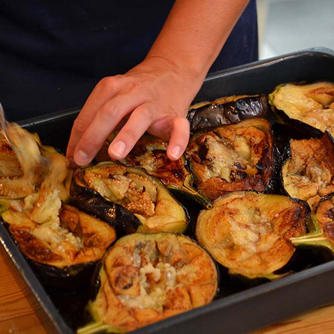 Papoutsakia – stuffed eggplants
