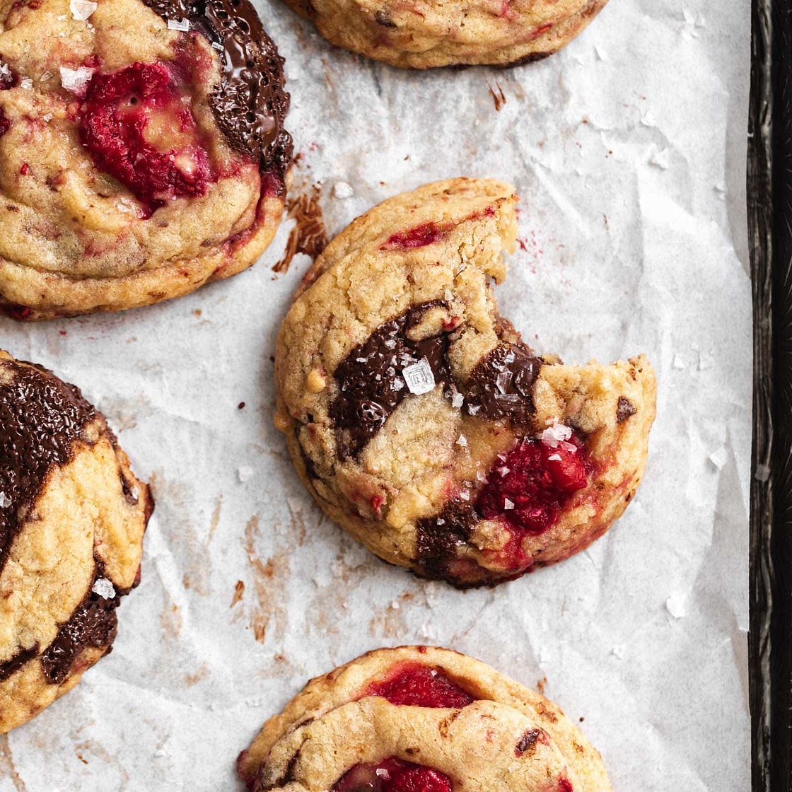 Raspberry Chocolate Chip Cookies
