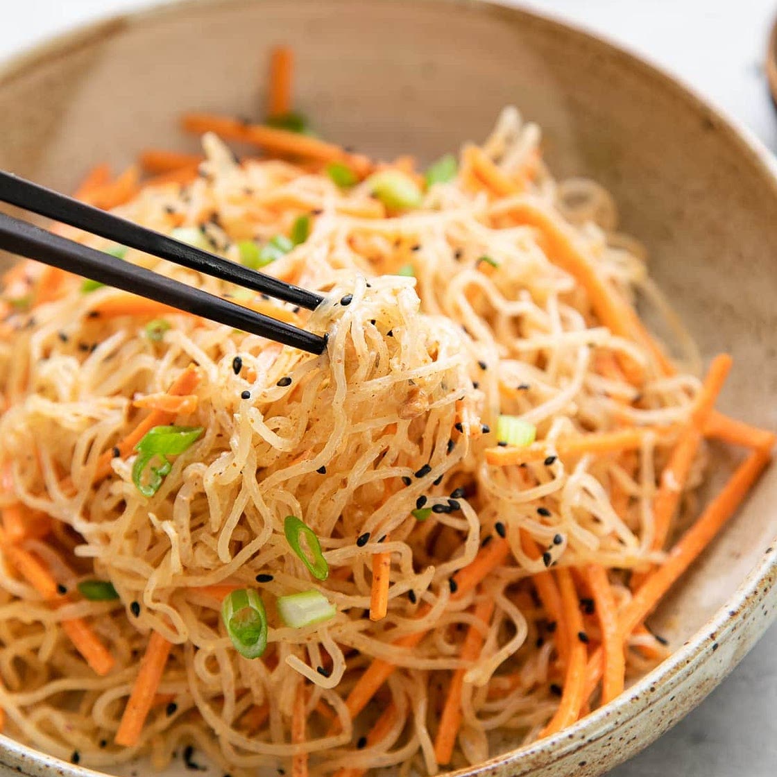 KELP NOODLE SALAD + PEANUT DRESSING