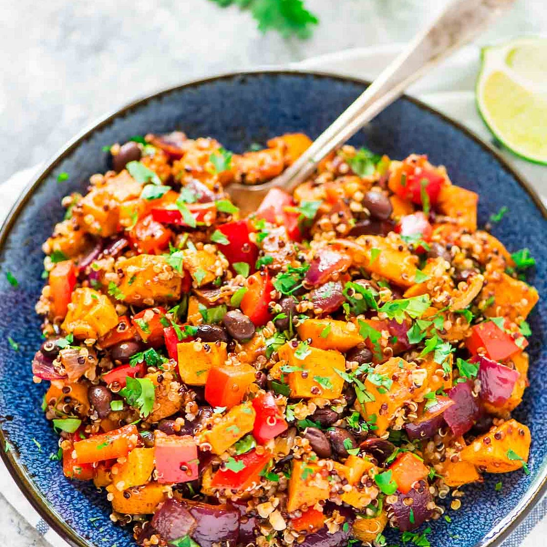Sweet Potato Quinoa Black Bean Salad