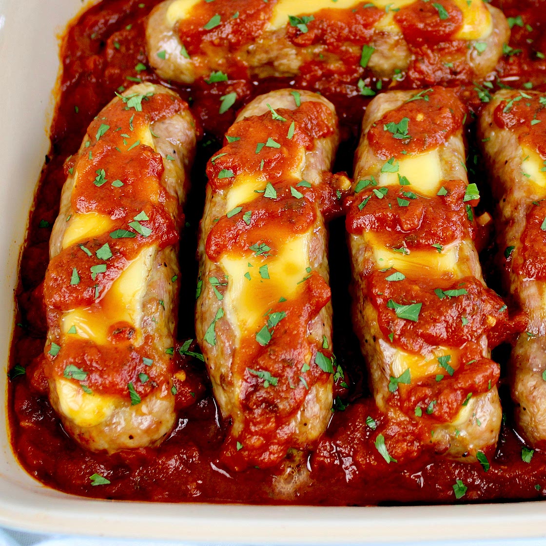 Cheese Stuffed Italian Sausage
