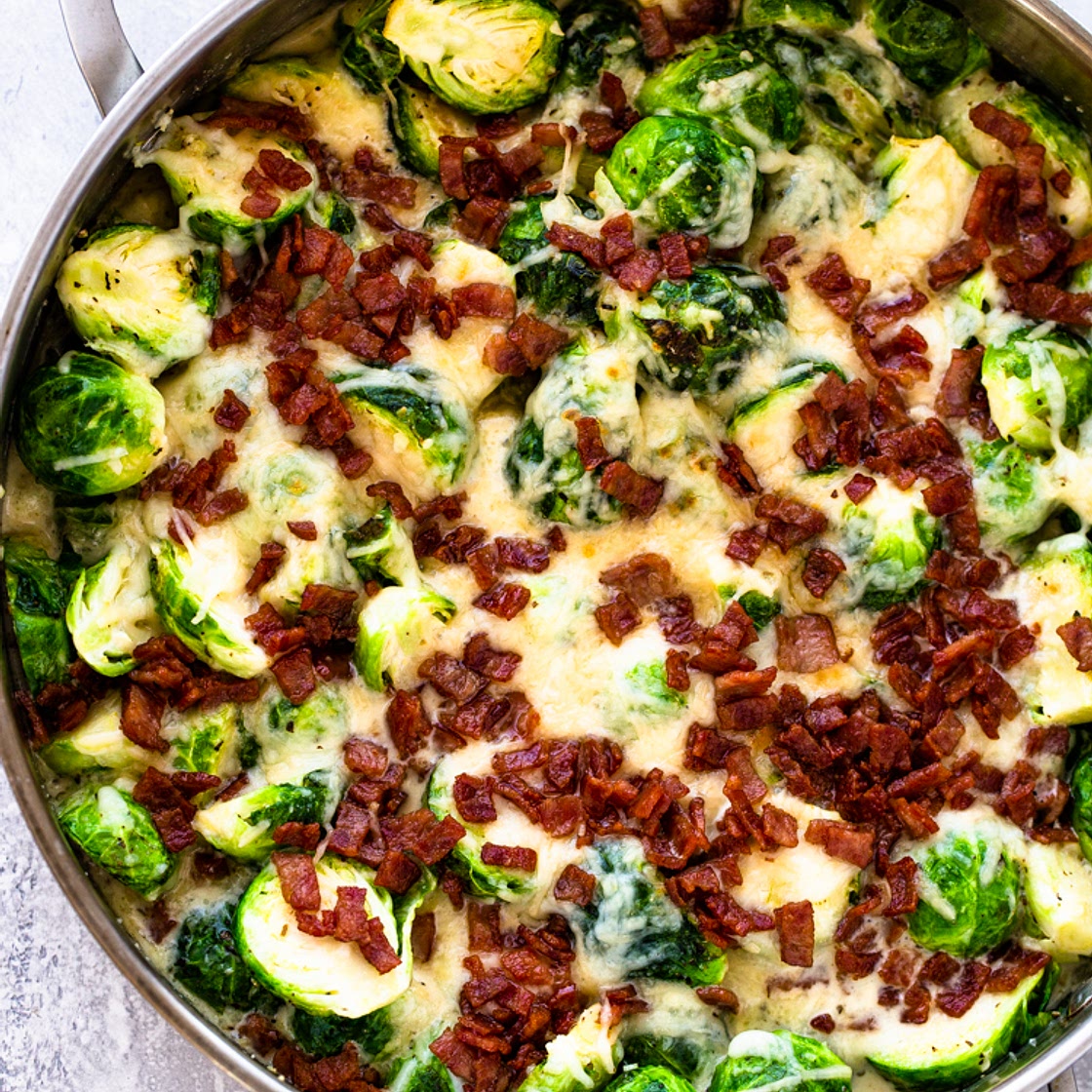 Creamy Brussels Sprouts (keto)