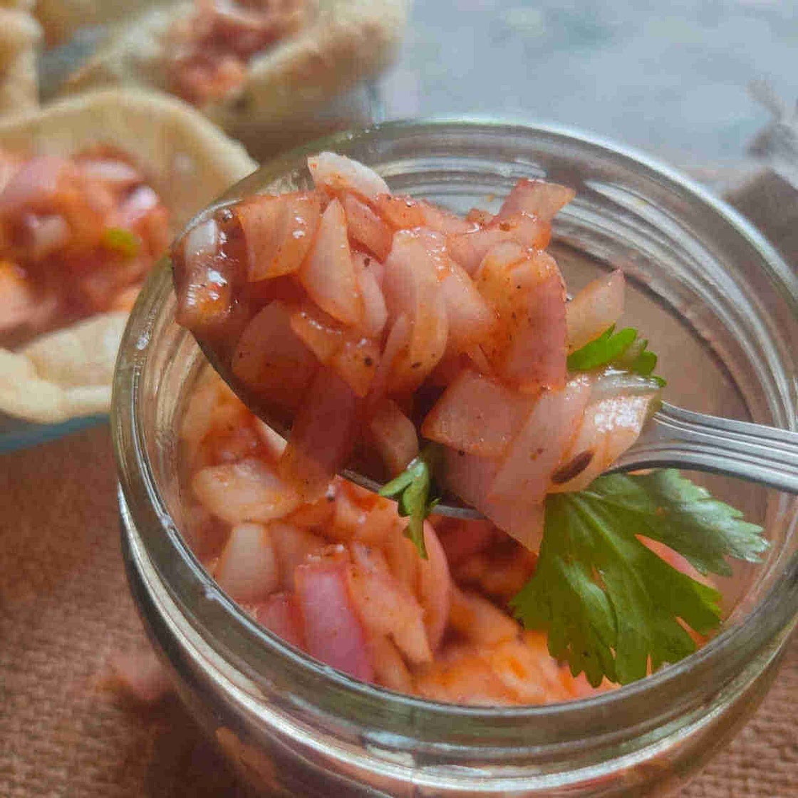 Easy Indian Onion Chutney Recipe (No-Cook Dip For Poppadoms)