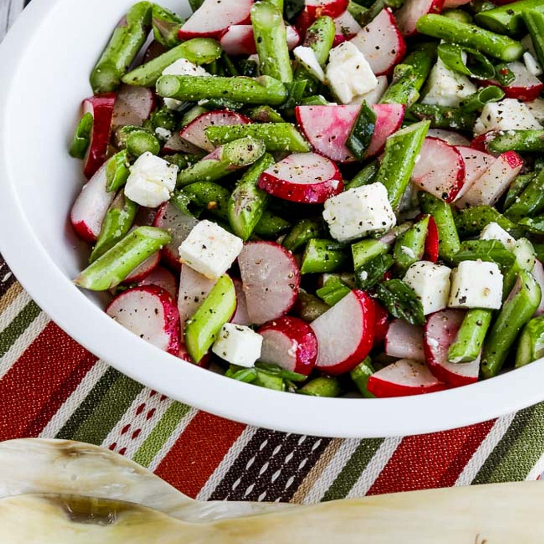 Asparagus and Radish Salad with Feta