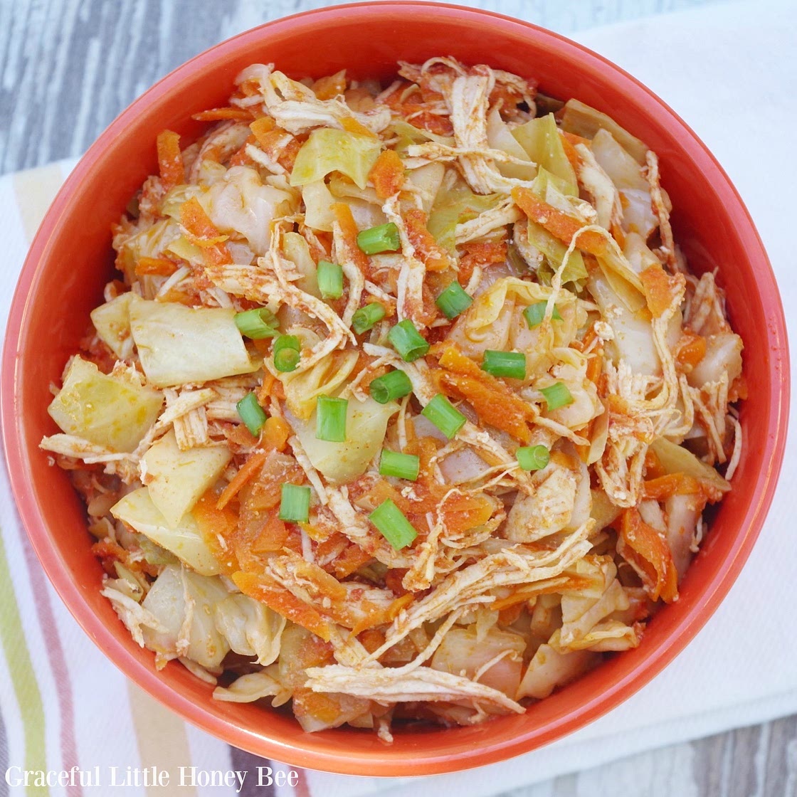 Chicken and Cabbage Stir-Fry Bowl