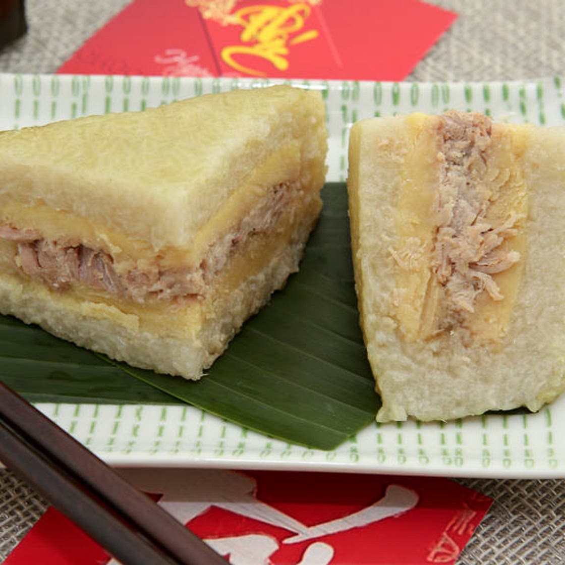 Instant Pot Square Sticky Rice and Mung Bean Cakes / Banh Chung