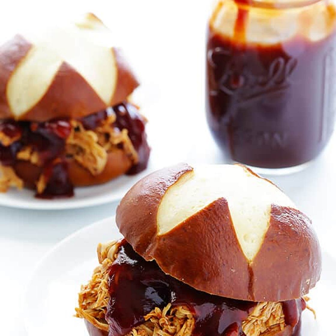 2-Ingredient Slow Cooker BBQ Chicken